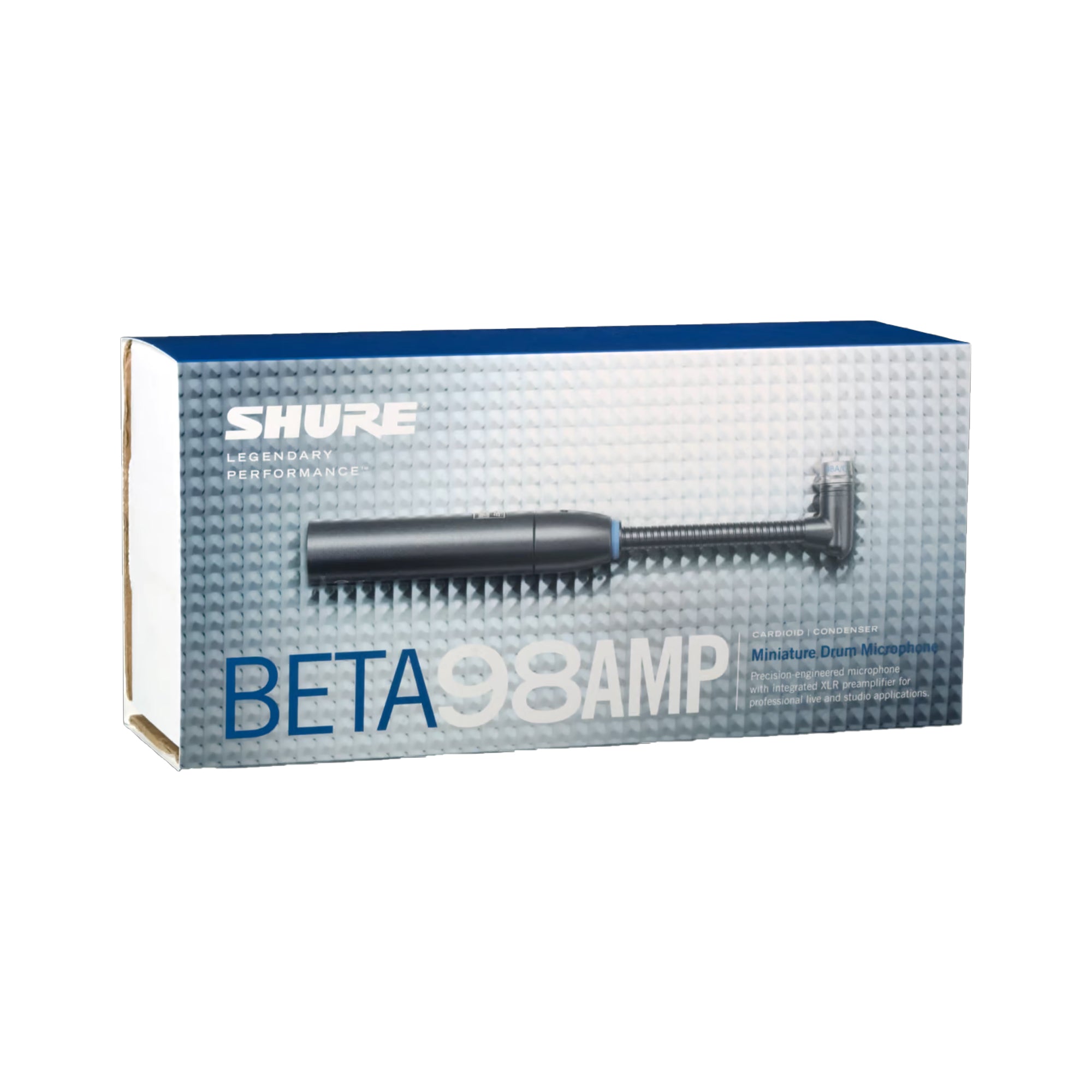 Shure Beta 98AMP/C Mini Condenser Microphone - Professional Clip-On Mic for Instruments & Live Performances - Perfect for Saxophones, Trumpets & Orchestral Recording