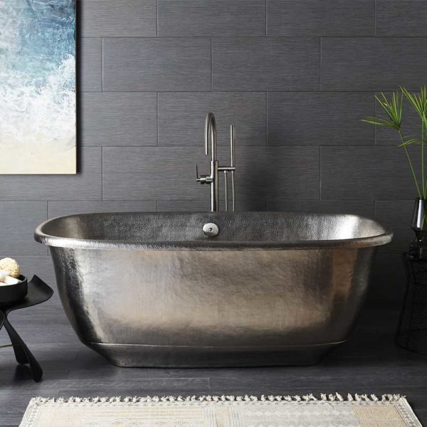 Native Trails Santorini Freestanding Bathtub - Modern Acrylic Soaking Tub for Luxury Bathrooms | Perfect for Spa-Like Relaxation & Home Decor