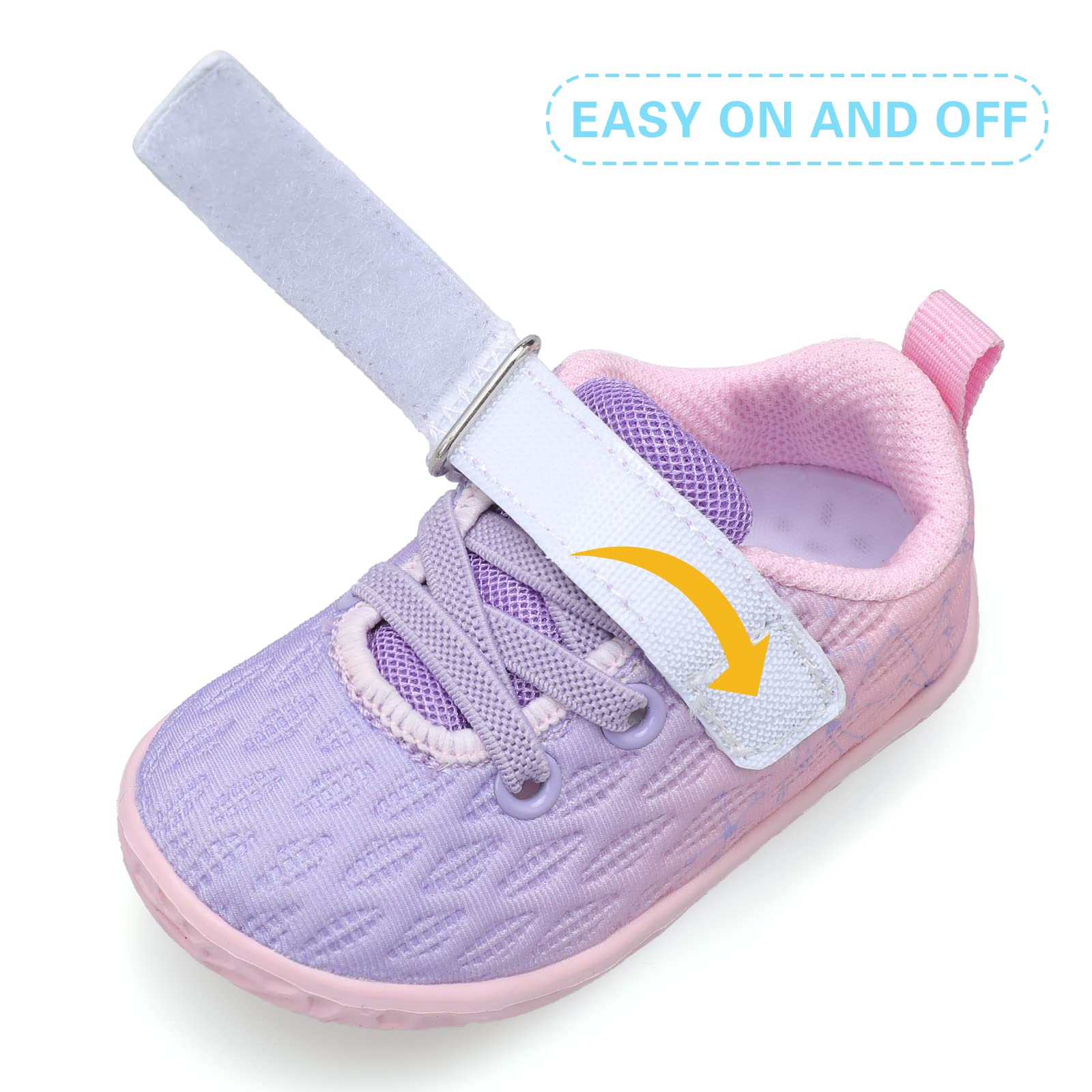 FEETCITY Baby Sneakers for Boys & Girls - First Walking Shoes for Infants, Newborn Crib Shoes, Non-Slip Toddler Shoes | Perfect for First Steps, Playtime & Everyday Wear