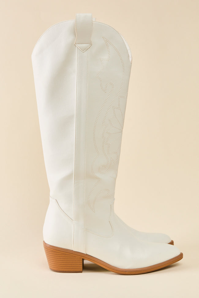 Shania Women's White Cowboy Boots - Western Style Ankle Boots for Country Dancing, Rodeo & Casual Wear