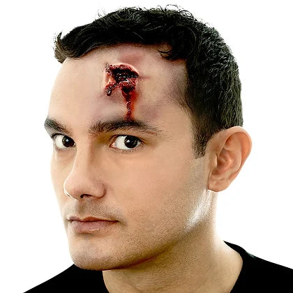Woochie .38 Exit Wound Special Effects Makeup - Realistic Fake Blood & Wound for Halloween, Cosplay, and Horror Movies