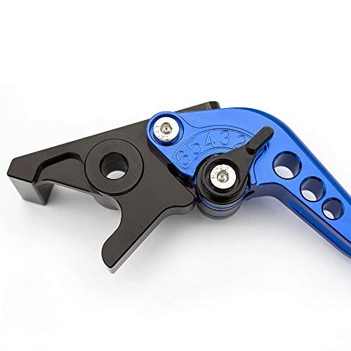 FXCNC CNC Machined Adjustable Brake & Clutch Levers for Yamaha YZF-R1/R1S/R1M (2015-2020) - Durable Aluminum Motorcycle Levers for Better Control & Comfort - Perfect for Racing, Commuting & Long Rides