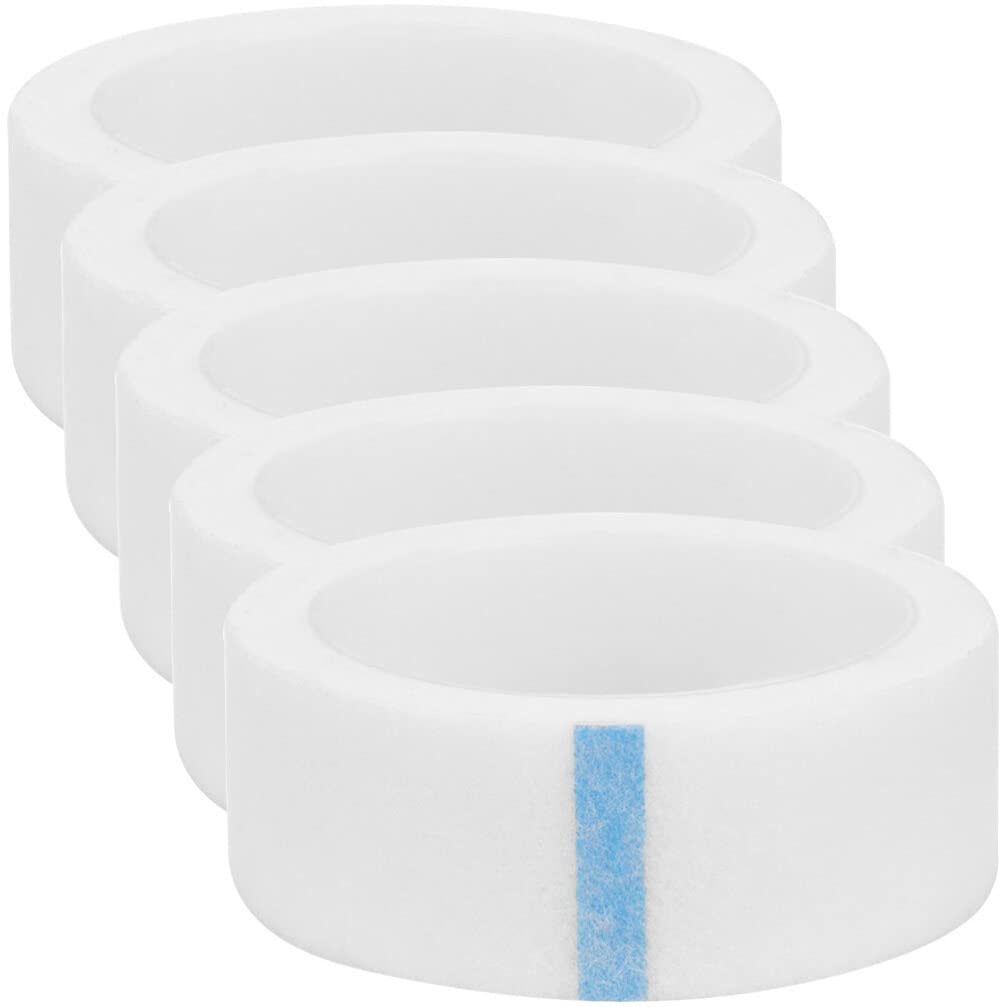 FOMIYES 5 Roll Eyelash Extension Tape - Non-Woven Under Eye Adhesive Lash Strips for Professional Eyelash Extensions, Colorful Makeup & Beauty Salon Use - Perfect for Lash Artists & DIY Home Beauty