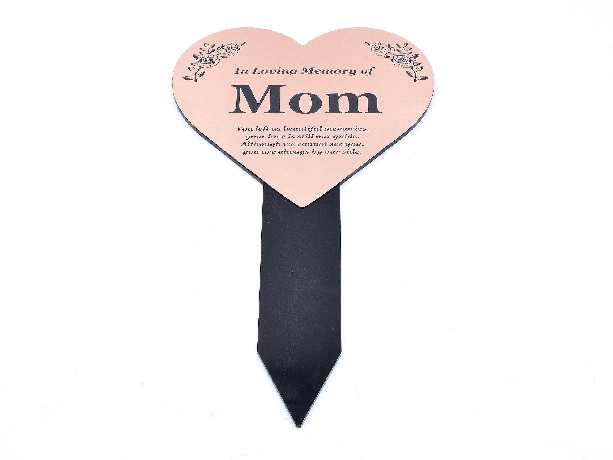 OriginDesigned Memorial Plaque Stake - Metallic Silver/Gold/Copper Acrylic Grave Marker, Waterproof Outdoor Tribute for Loved Ones | Perfect for Gardens, Cemeteries & Memorial Displays