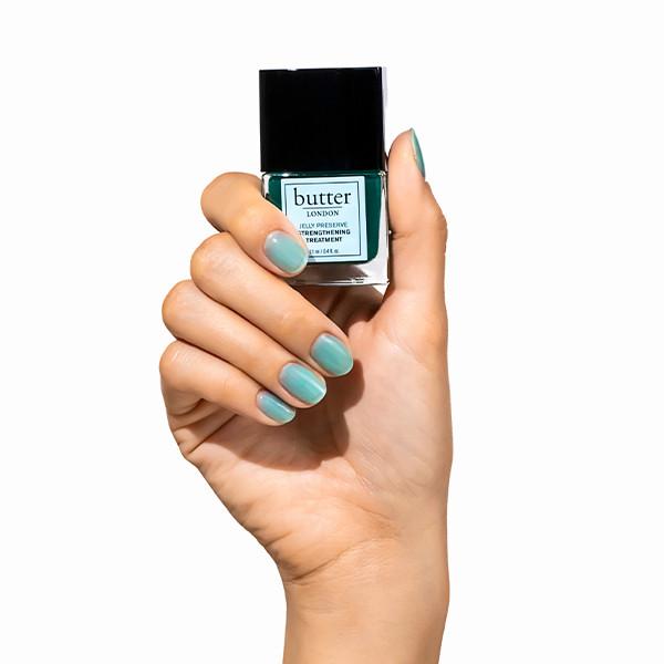 Butter London Bramley Apple Jelly Preserve Strengthening Nail Treatment - Strengthens & Protects Nails for Healthy Manicures at Home or Salon