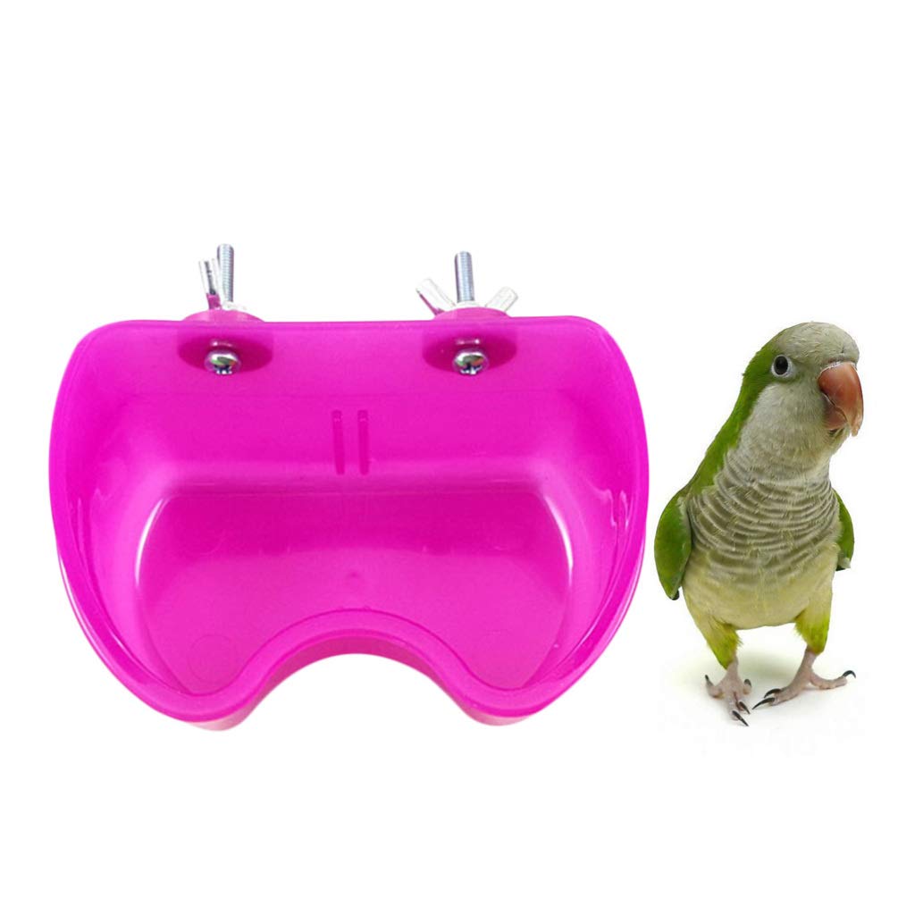 Balacoo Bird Cage Feeder Cups & Water Dishes - 4 Pack Stainless Steel Bird Bowls for Parrots, Canaries, Finches - Perfect for Cage Mounting, Squirrel Food Holder - Ideal for Daily Feeding & Watering in Aviaries and Pet Bird Cages