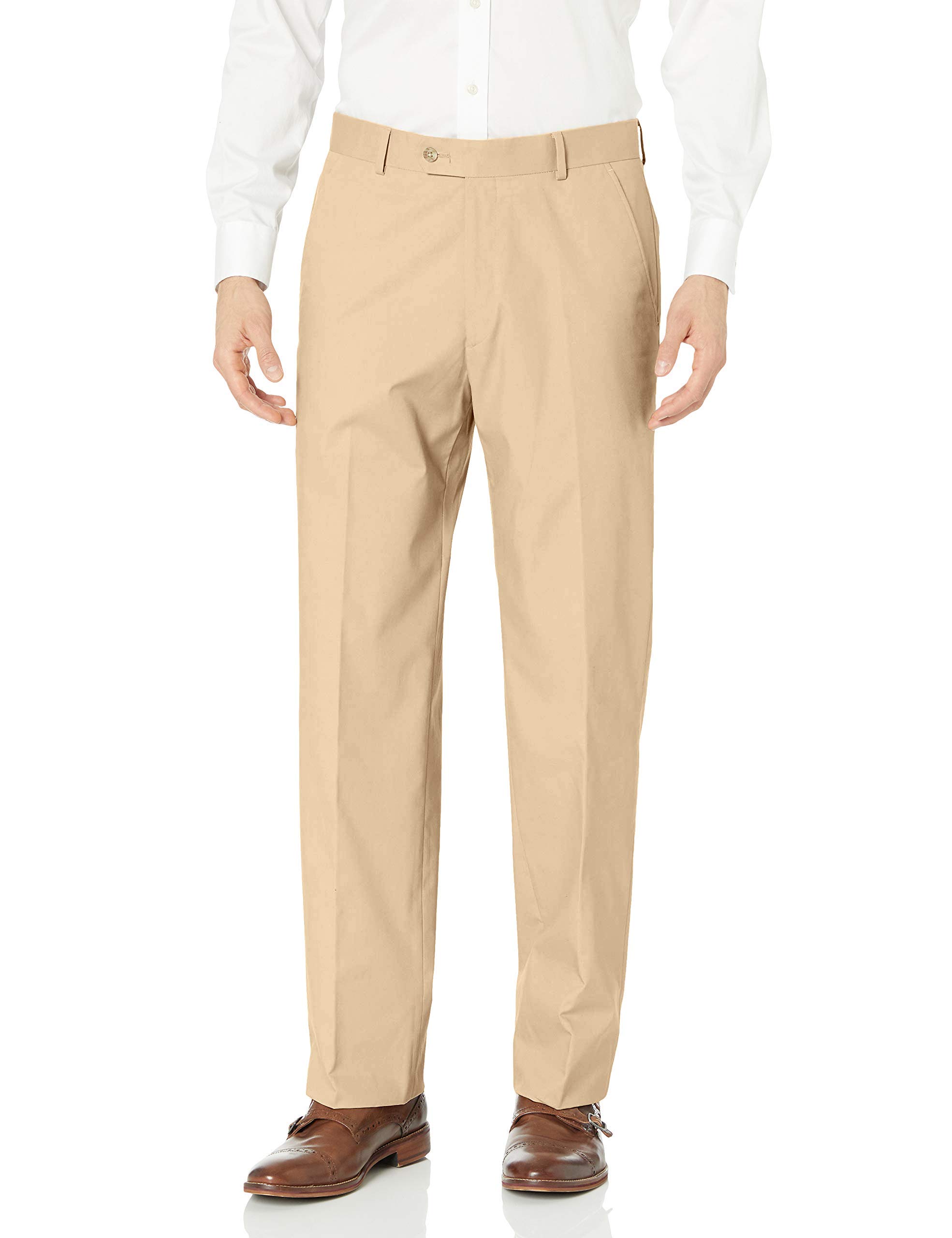 Palm Beach Men's Boone Poplin 2-Button Center Vent Suit - Classic Business & Formal Attire for Office, Weddings & Special Events