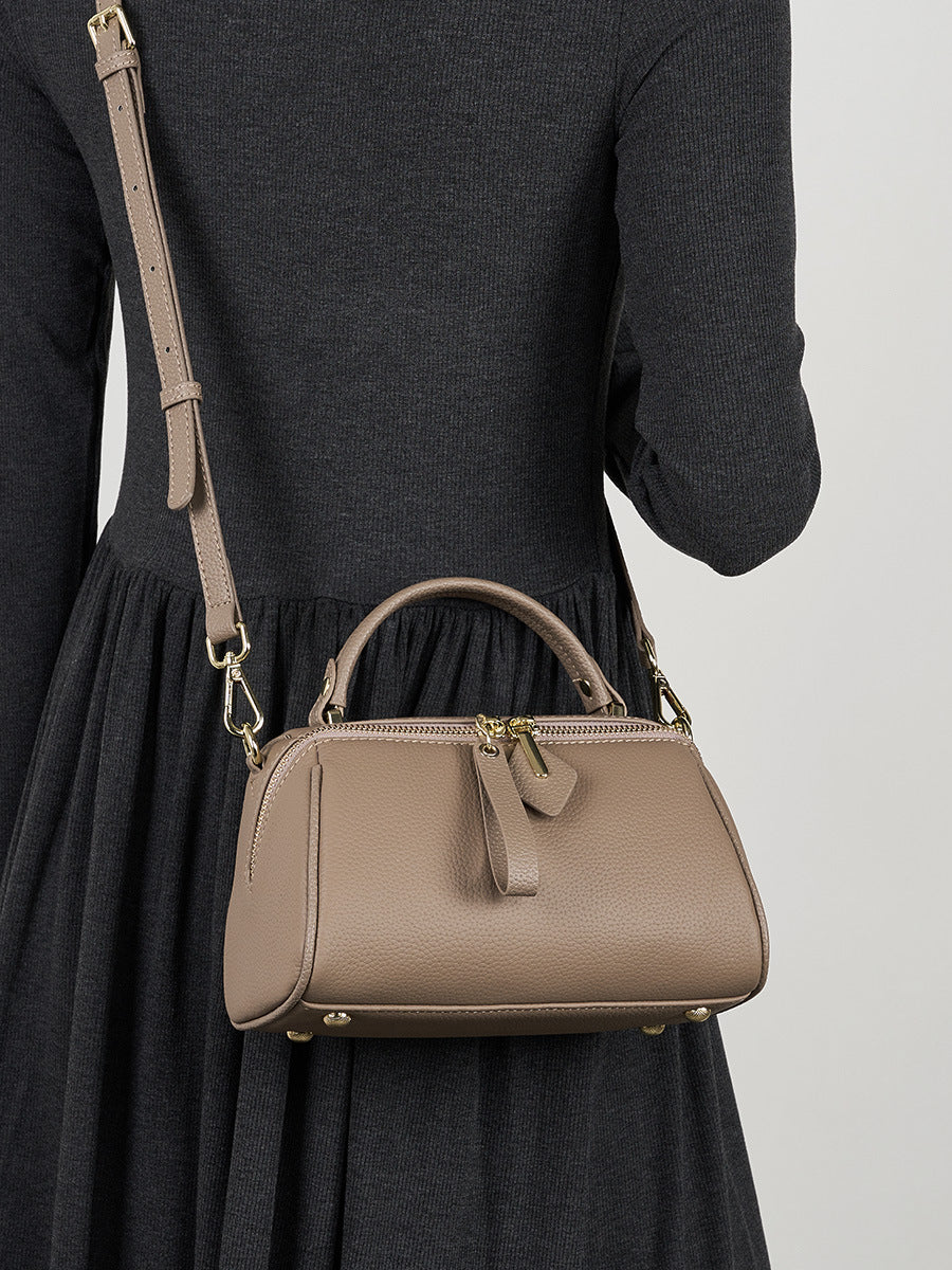 Minimalist Small Boston Bag - Stylish & Compact Crossbody Shoulder Bag for Women & Men | Perfect for Travel, Work & Everyday Use