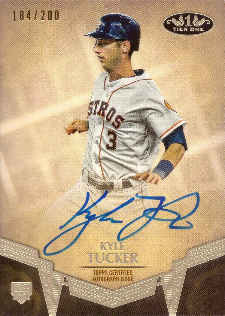 2019 Topps Tier One Baseball #BA-KT Kyle Tucker Autographed Rookie Card - Limited Edition of 200 - Collectible Sports Memorabilia for Baseball Fans and Card Collectors