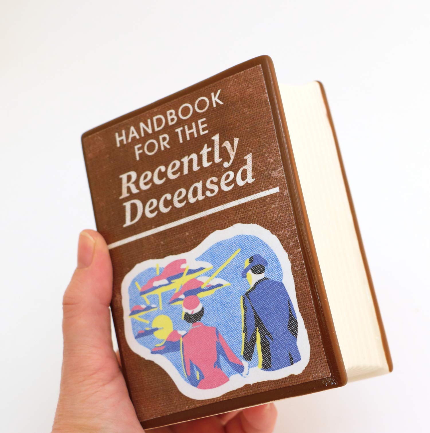 Handbook for the Recently Deceased - Unique Pencil Holder & Book Vase - Gothic Home Office Decor & Gift Idea for Halloween, Dark Academia Lovers