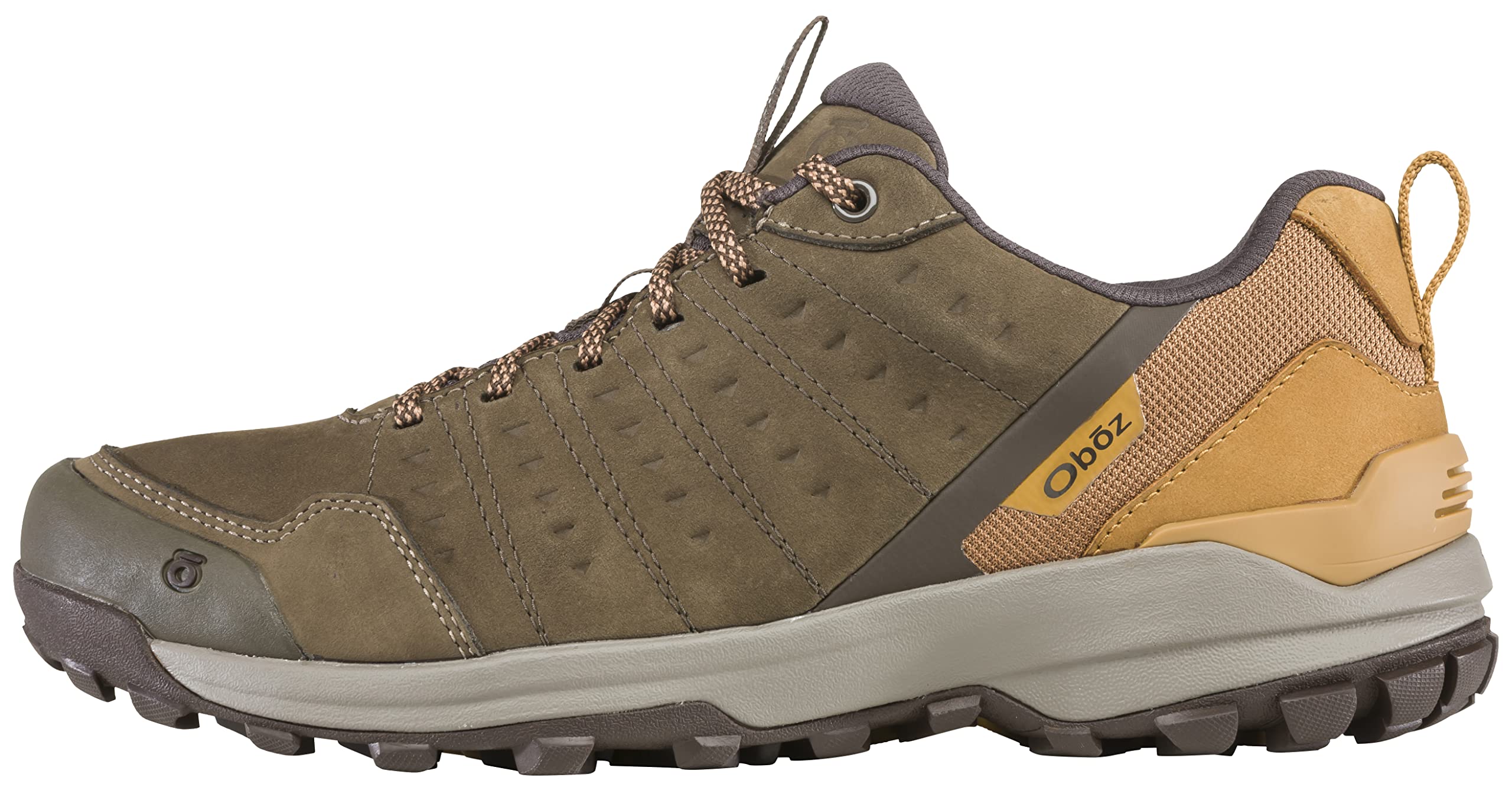 Oboz Sypes Low Leather B-Dry Hiking Shoes for Men - Waterproof & Breathable Outdoor Trekking Boots for Hiking, Camping, and Trail Walking