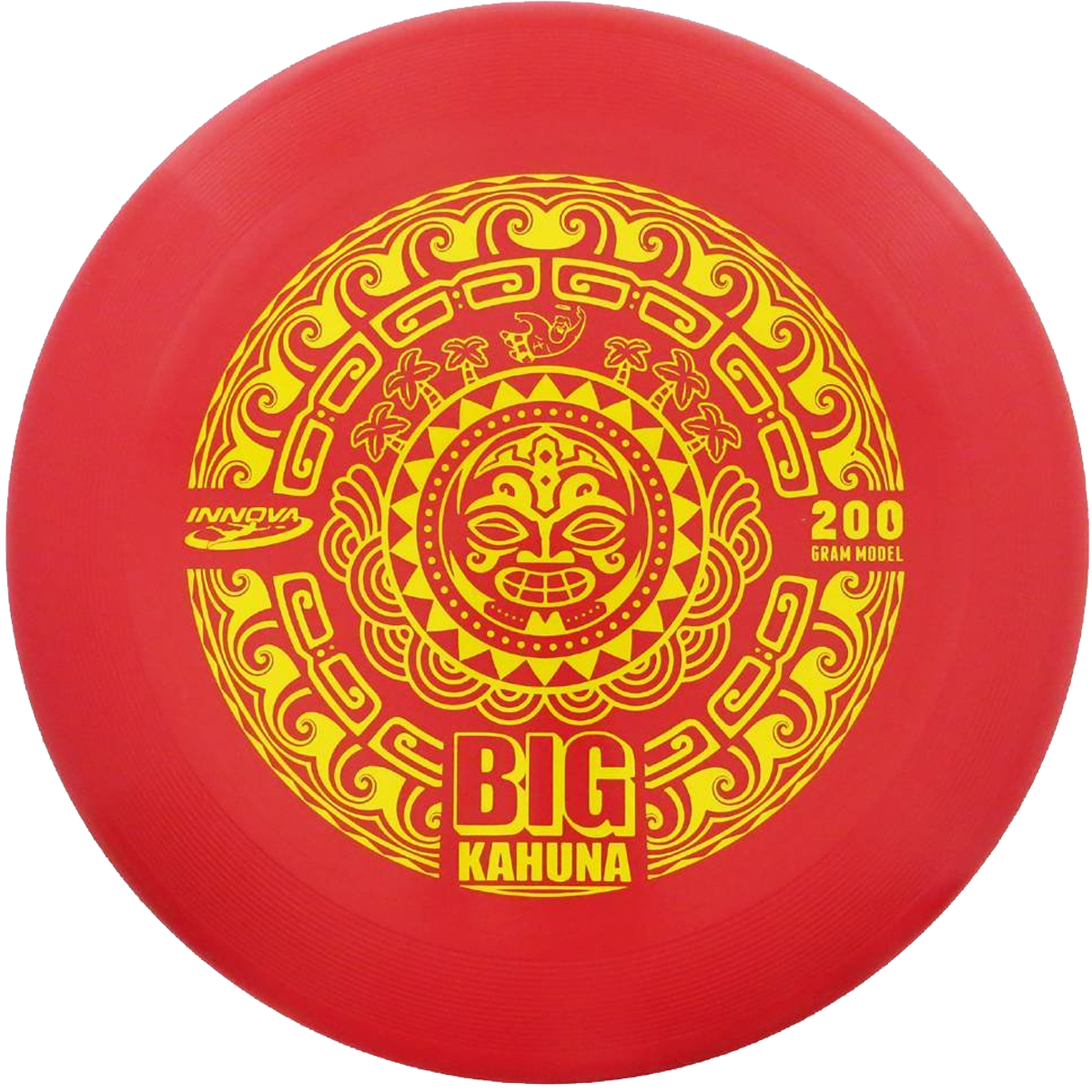 Big Kahuna Ultimate Disc Tiki - Premium Flying Disc for Beach Games, Backyard Fun & Outdoor Activities - Colorful Hawaiian Themed Frisbee for Adults & Kids