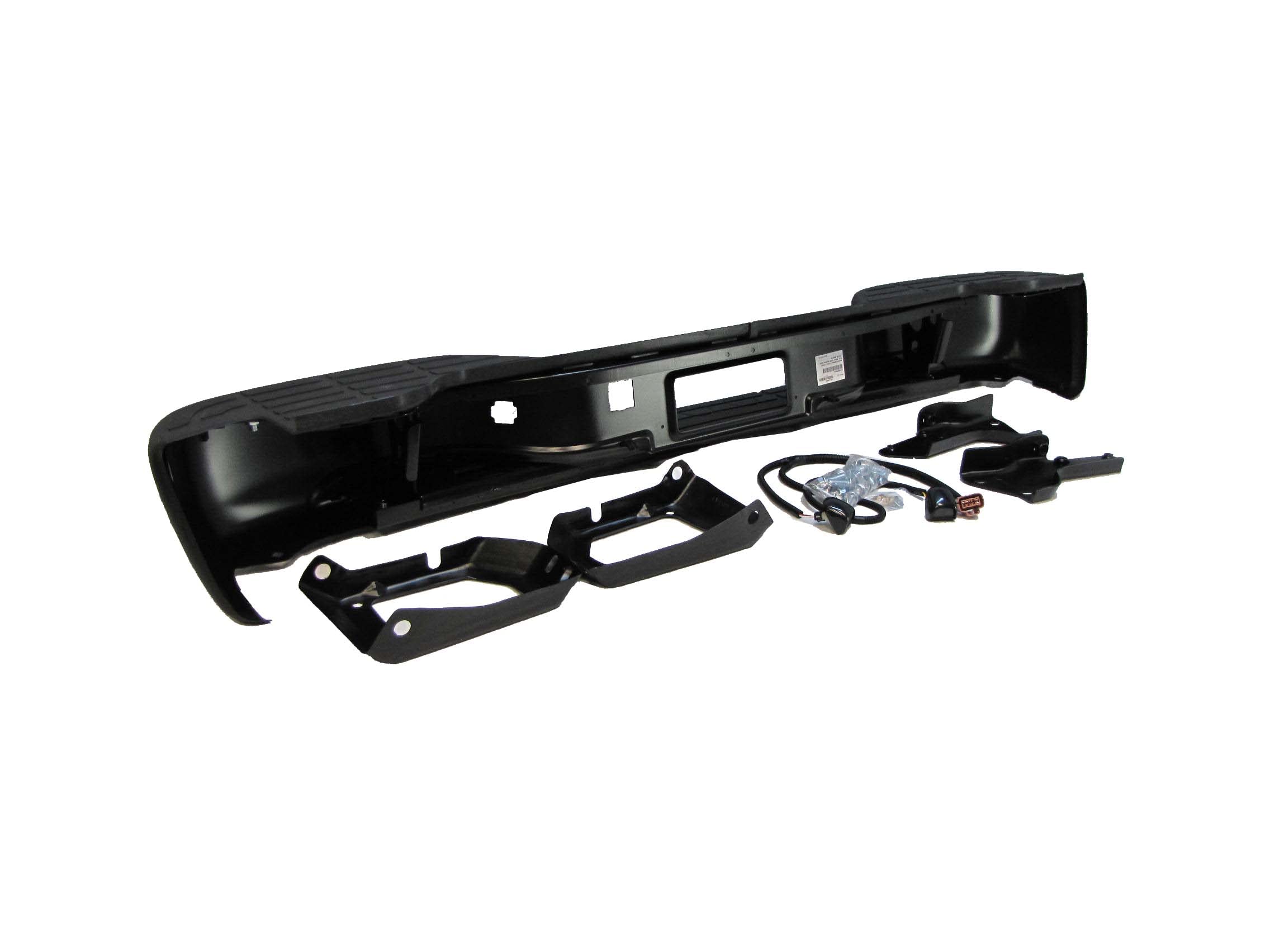 2000-2006 Chevy Suburban & GMC Yukon Rear Step Bumper Assembly - Black with Pad, Bracket & Hitch Lamps (GM1101115) | Perfect for Off-Roading, Towing & Truck Accessories Upgrade