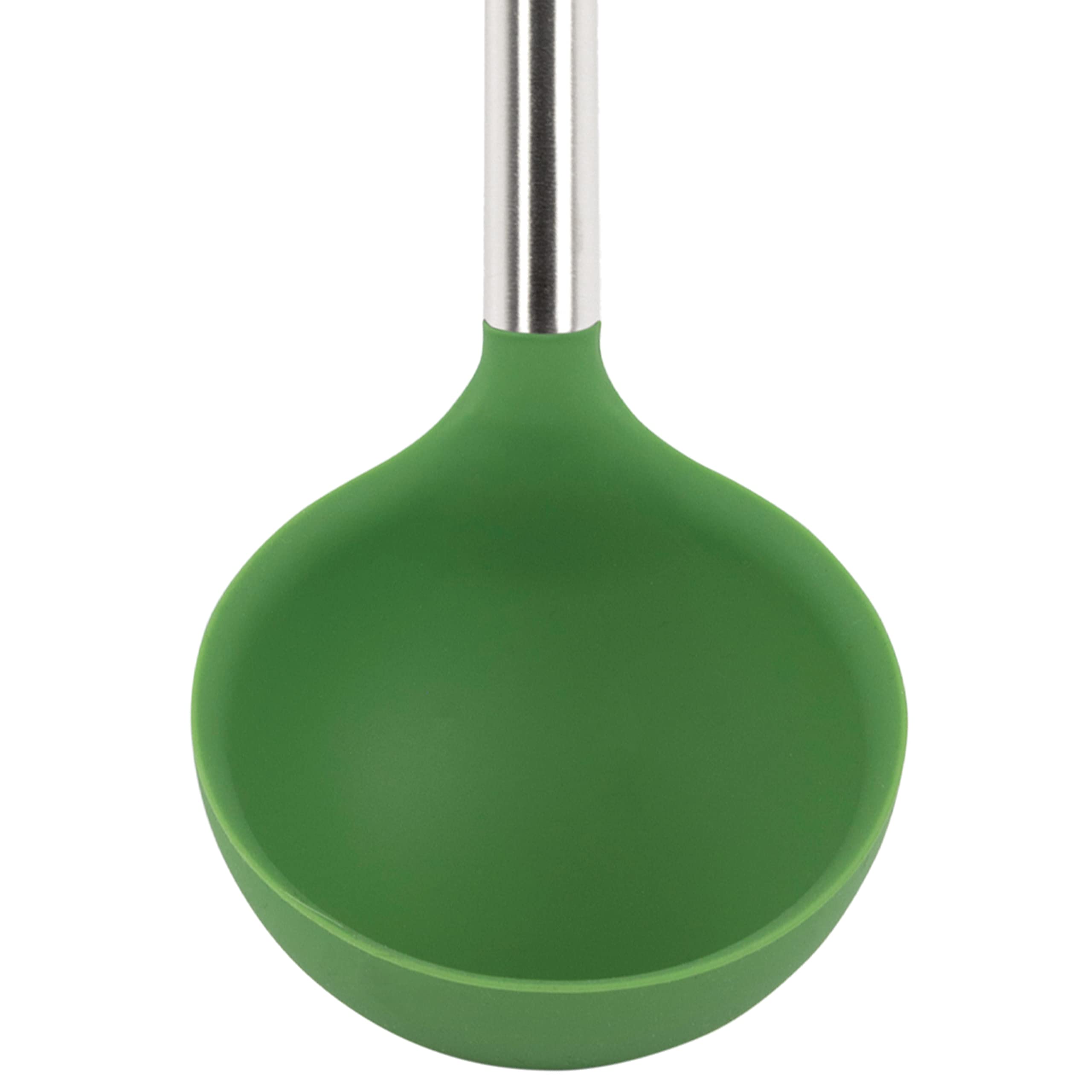 Tovolo 6-Piece Silicone Kitchen Utensil Set for Cooking, Baking & Meal Prep - Heat Resistant, Non-Scratch, Dishwasher Safe - Perfect for Spaghetti, Pesto & Salad Making