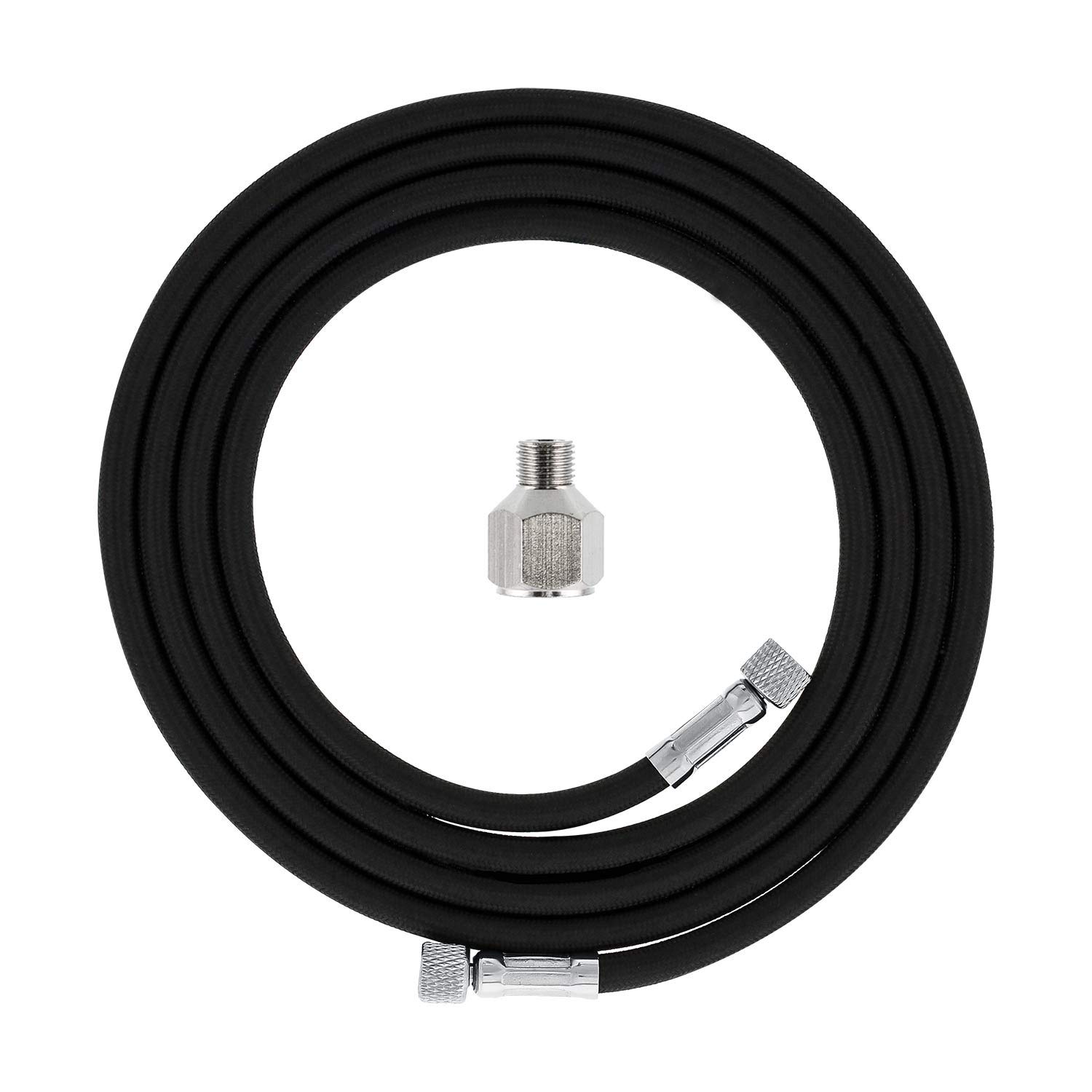 Premium 10-Ft Braided Airbrush Hose with 1/8