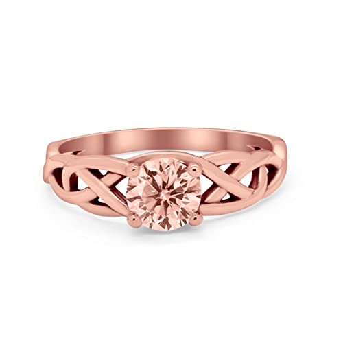Rose Tone, Simulated Morganite CZ