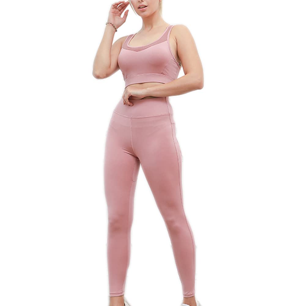5 PCS Women's Workout Sets - Gym Clothes, Yoga & Running Outfit, Activewear Tracksuit for Fitness, Training & Casual Wear
