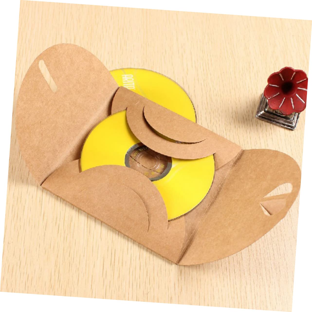 150 Pcs Eco-Friendly Kraft Paper CD/DVD Sleeves - Acid-Free Protective Envelopes for Music, Movies & Data Storage | Perfect for Organizing Media Collections, Archiving & Gifting