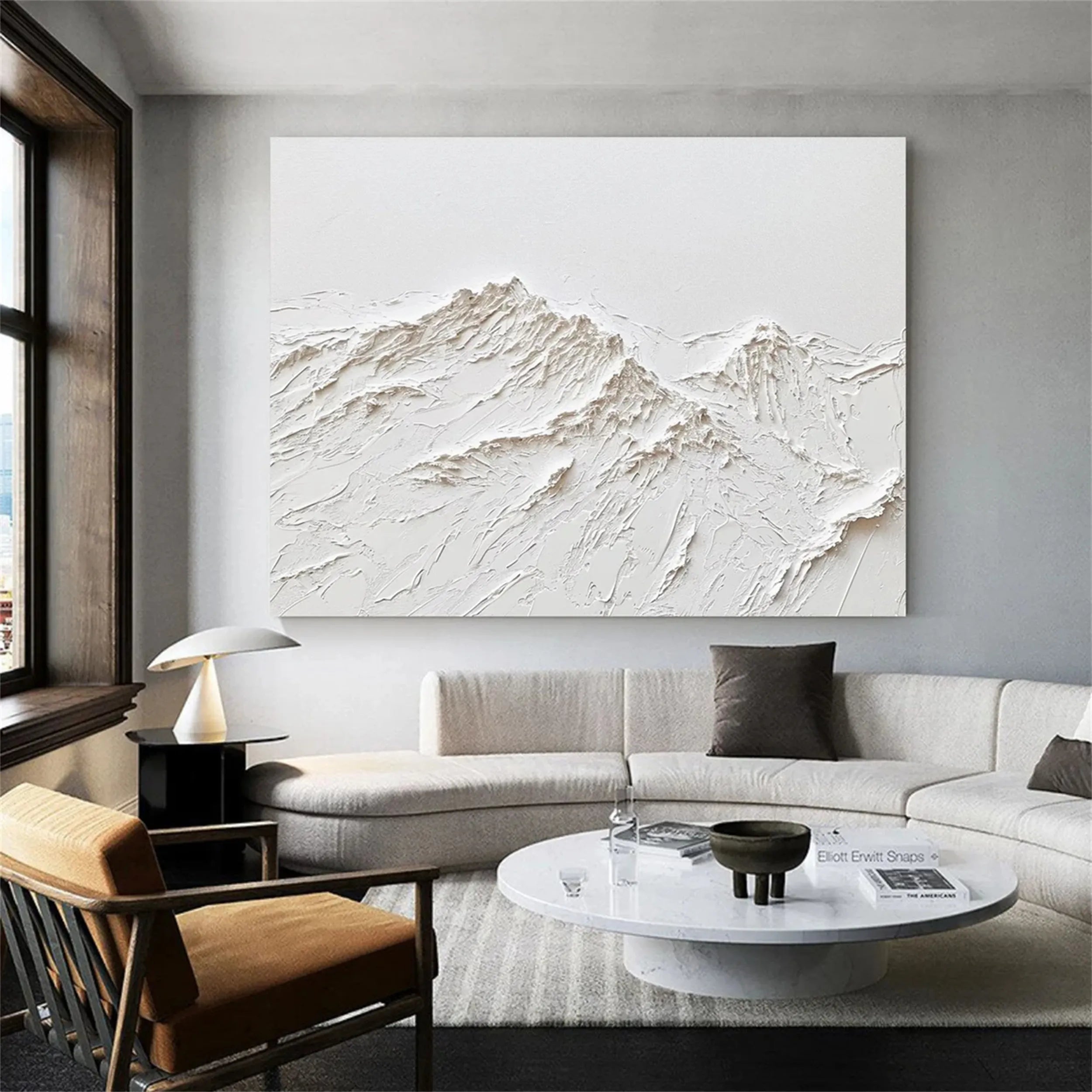 Minimalist Textured Plaster Art Painting - Modern Abstract Wall Decor for Living Room, Bedroom & Office | #MM251