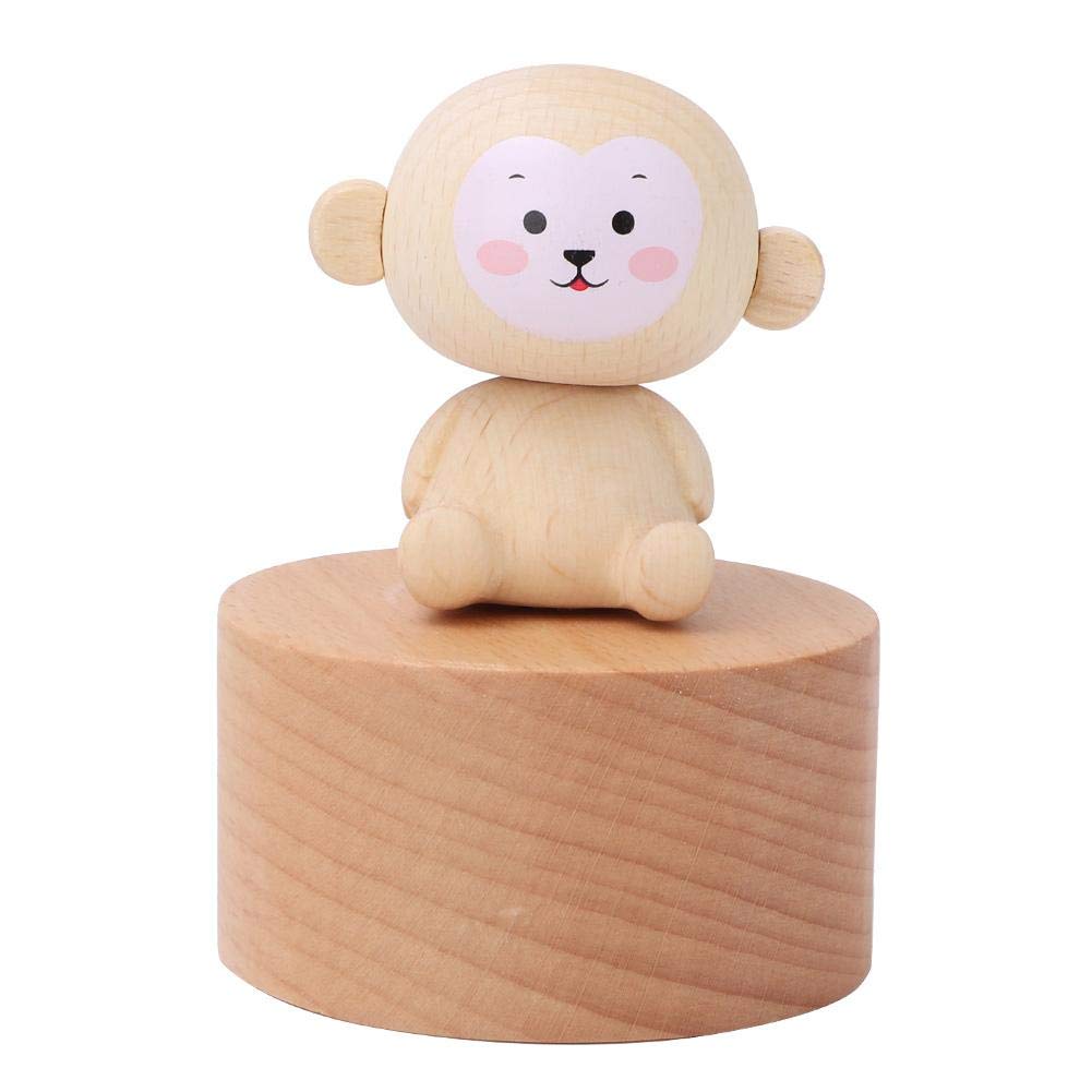 Mini Wooden Animal Music Box - Handcrafted Musical Toy for Kids, Cute Home Decor Gift for Birthdays & Christmas | Perfect for Nursery, Bedroom & Party Favors