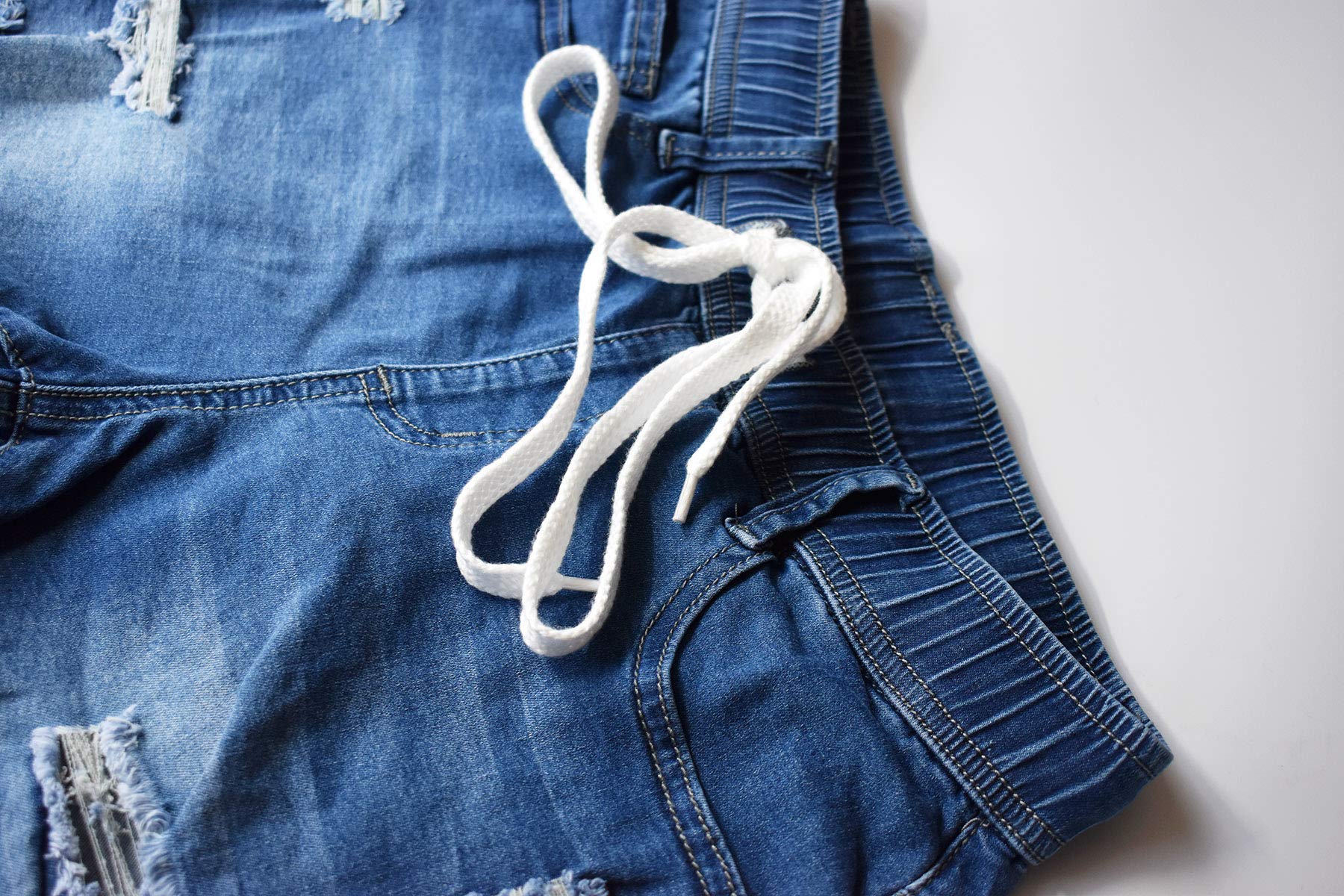 Atditama Women's Ripped Denim Shorts - Stretch Skinny High Waist Frayed Jean Shorts for Summer | Beach Outfits, Casual Wear & Street Style Fashion