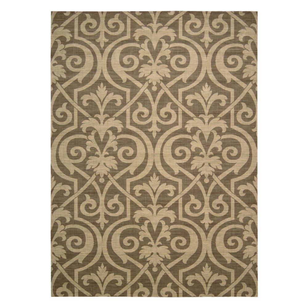 Nourison Riviera Mocha Area Rug - Soft Modern Living Room Rug for Home Decor, Bedroom, Office - Non-Slip Comfortable Floor Carpet