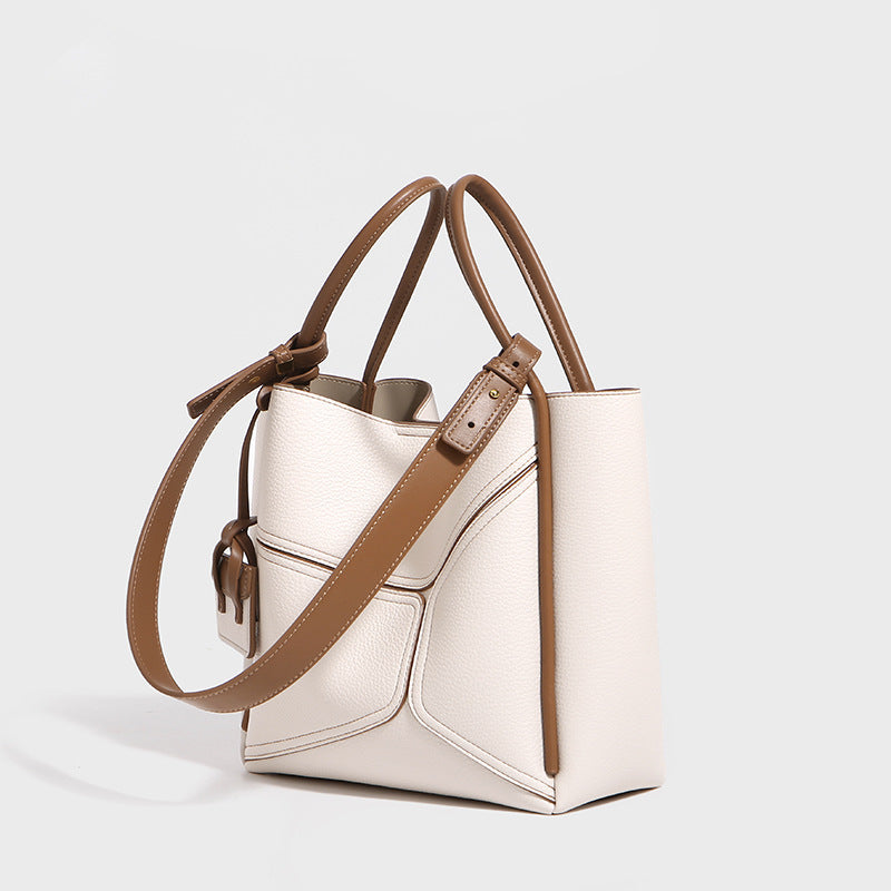 Genuine Leather Large Capacity Underarm Shoulder Tote Bag - Perfect for Work, Travel & Everyday Use