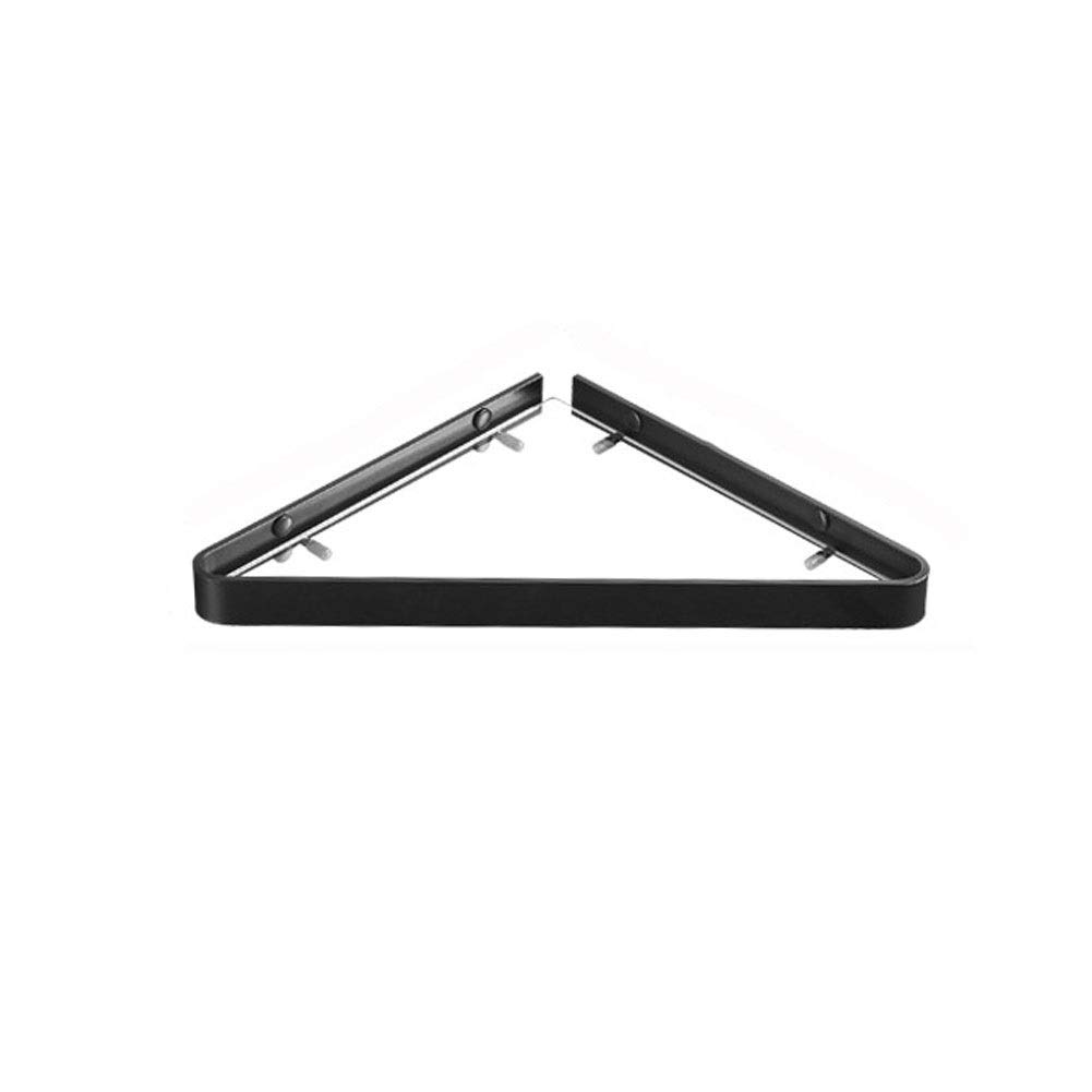 Perforated Black Bathroom Shelf - Aluminum Wall Hanging Storage Rack for Shower & Toilet Organization