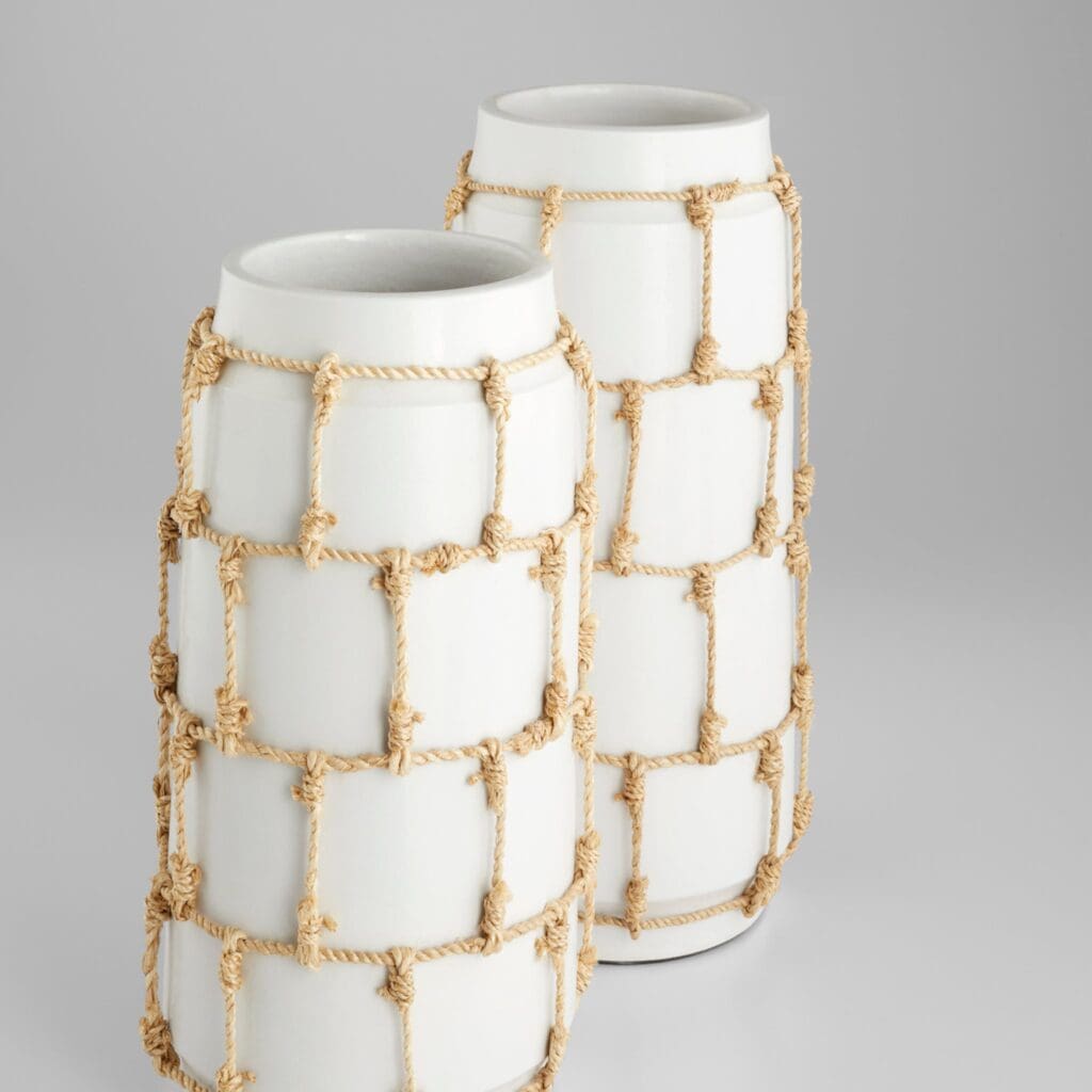 Cyan Design 11583 Antrea Large White Ceramic Vase - Elegant Home Decor for Living Room, Dining Table & Wedding Centerpieces