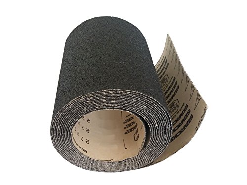 Starcke 8'' x 25 Meters Heavy Duty Silicon Carbide Sandpaper Roll - 80 Grit for Woodworking, Metal Polishing & DIY Projects
