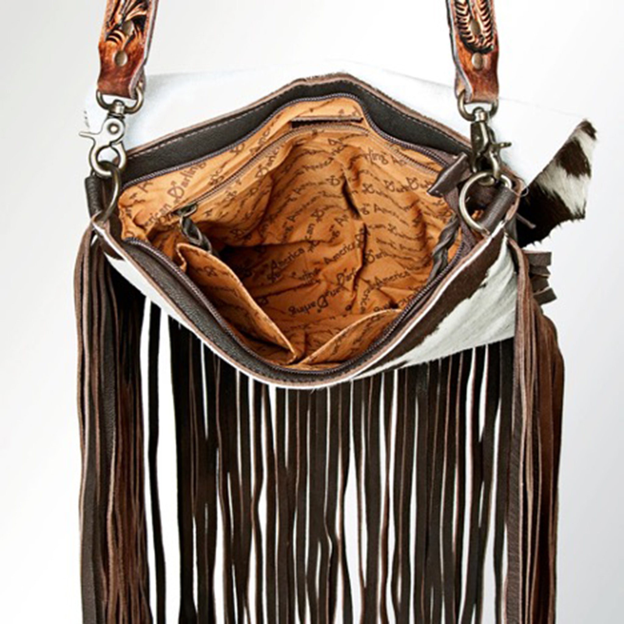 American Darling Hide Fringe Bag - Stylish Leather Crossbody Purse for Women | Perfect for Casual Outings, Parties & Date Nights