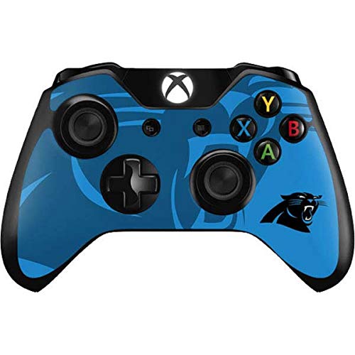 Officially Licensed NFL Carolina Panthers Double Vision Gaming Skin Decal for Xbox One Controller - Durable Protective Cover for Gamers & Fans
