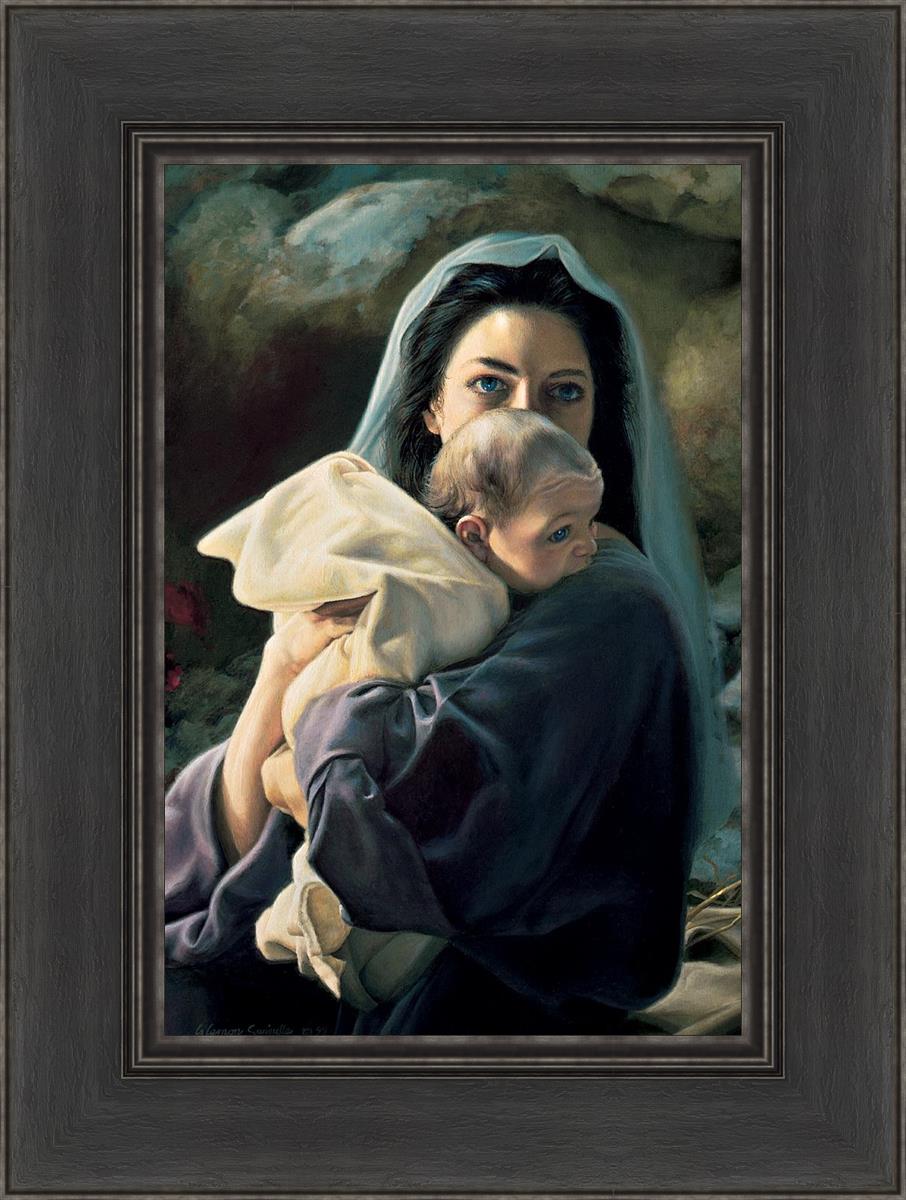 Be It Unto Me by Liz Lemon Swindle - Inspirational Christian Art Print for Home & Office Decor - Perfect for Christmas Gifts, Wall Art & Religious Decorations