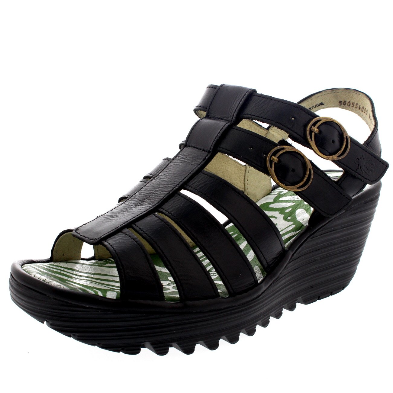 Women's Fly London Ygor Rug Wedge Heeled Sandals - Comfortable Beach Gladiator Shoes for Vacation, Summer Outings & Casual Wear