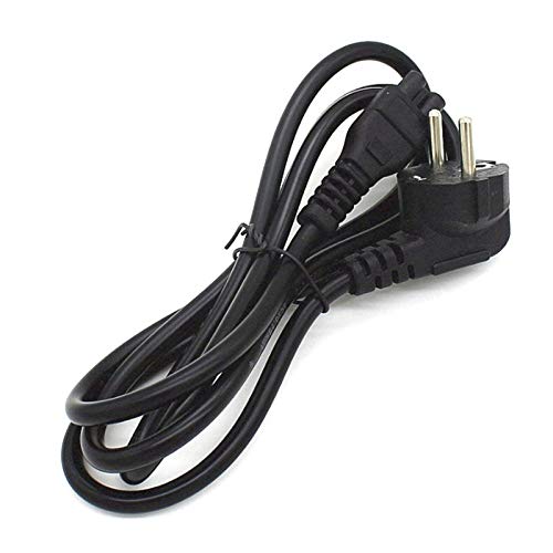 50pcs EU Power Cable - European 2 Pin C5 Cloverleaf Power Cord 1.5m (5ft) for Laptop Notebook AC Adapters - Perfect for Travel, Office & Home Use