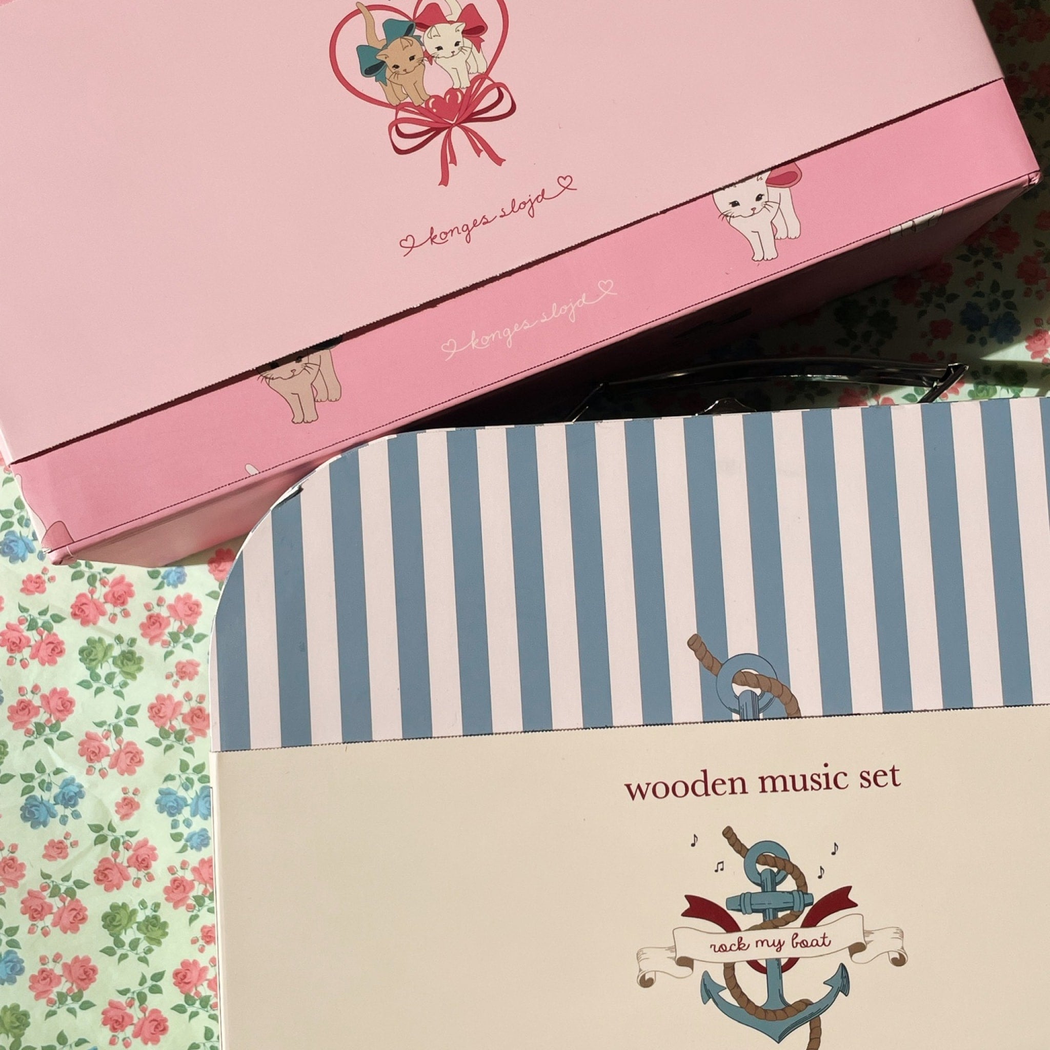 KONGES SLØJD FSC Certified Wooden Music Set Toy for Kids - Dot & Sailor Design - Perfect for Early Childhood Education & Sensory Play