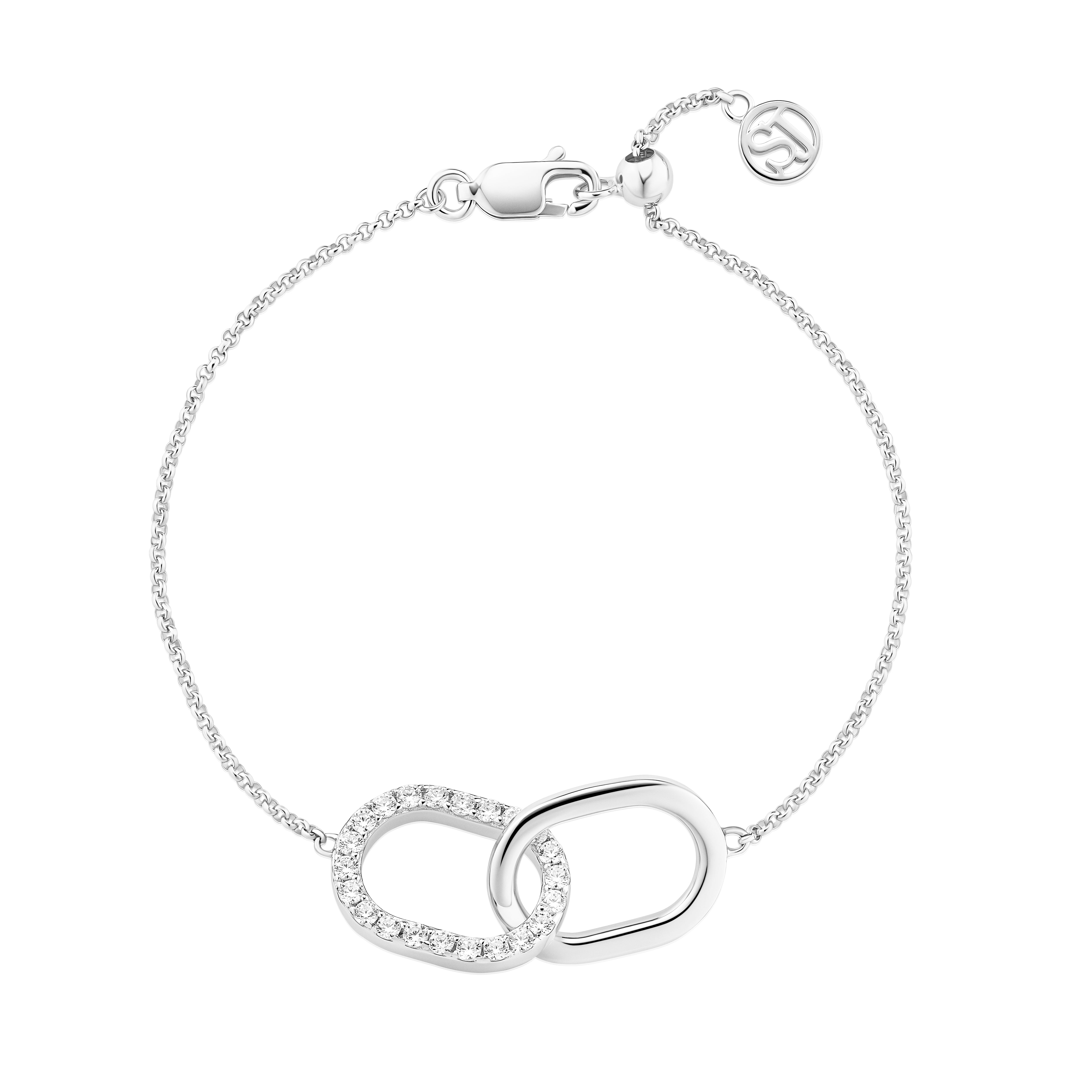 CAPIZZI DUE PICCOLO BRACELET - Elegant Italian Charm Bracelet for Women, Adjustable Silver Jewelry Gift for Her | Perfect for Date Nights, Parties & Special Occasions