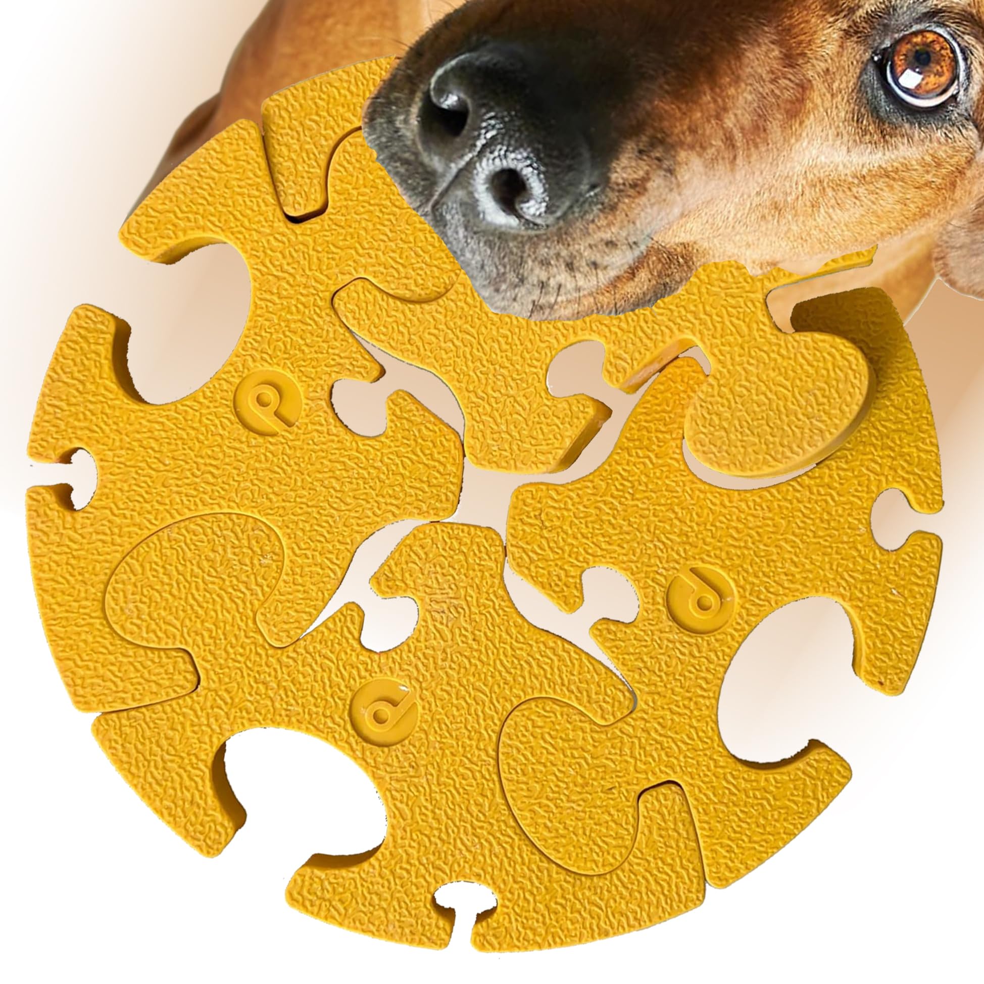 Interactive Dog Puzzle Toy for Smart Dogs - IQ Enrichment & Brain Stimulation Treat Dispenser - Food Puzzle for Small, Medium & Large Dogs & Puppies - Perfect for Boredom Relief & Mental Exercise at Home or Travel