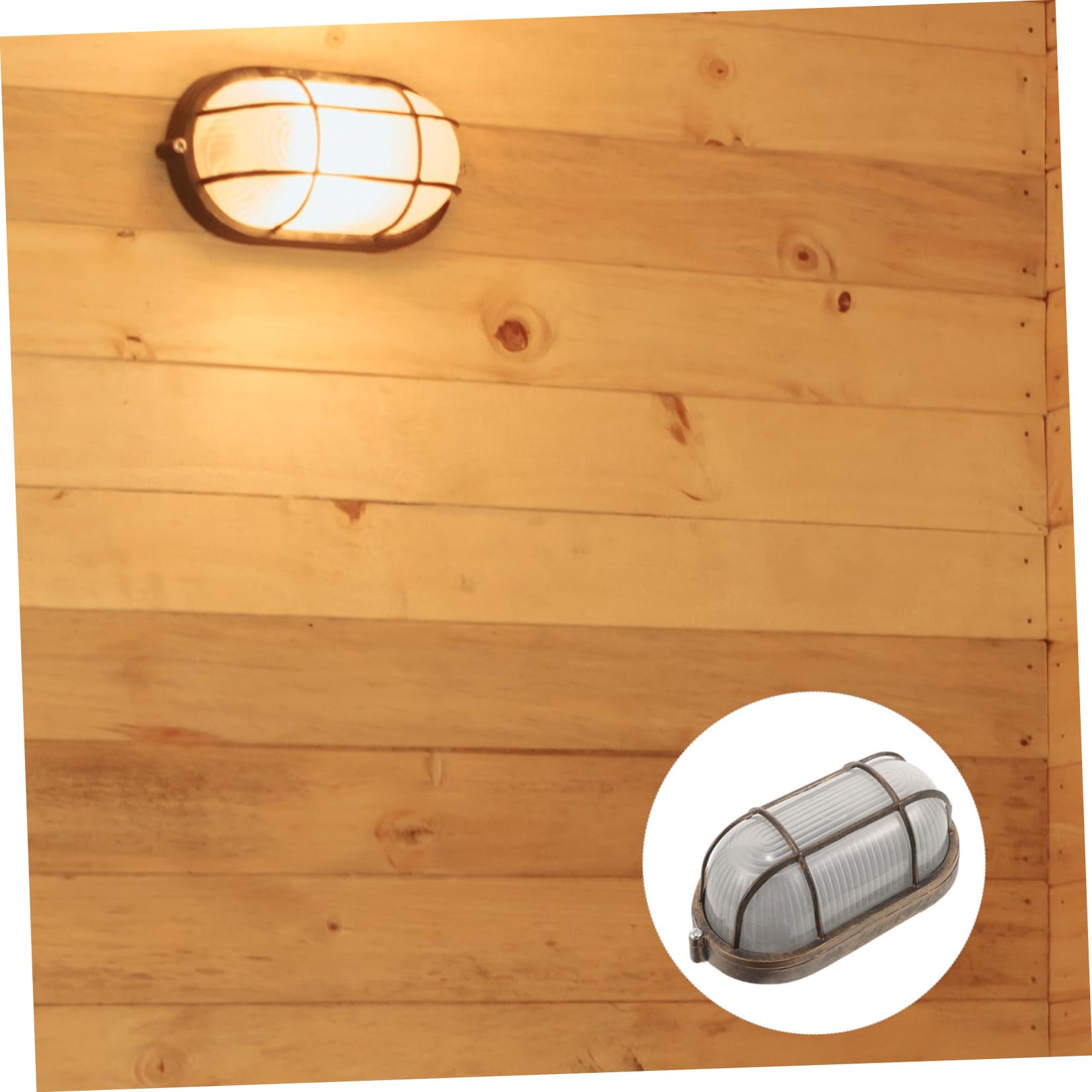 Milisten Anti-Explosion Sauna Wall Light - Durable Steam Room Lamp Fixture with Shatterproof Design (Lamp Shade Only) - Perfect for Home Saunas, Spas & Wellness Centers