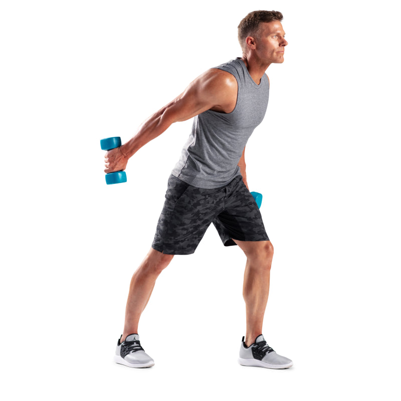 ProForm Square Dumbbells 5 lbs Pair (2 x 5 lbs) - Durable Polypropylene Coated Weights for Home Gym, Strength Training & Fitness Workouts