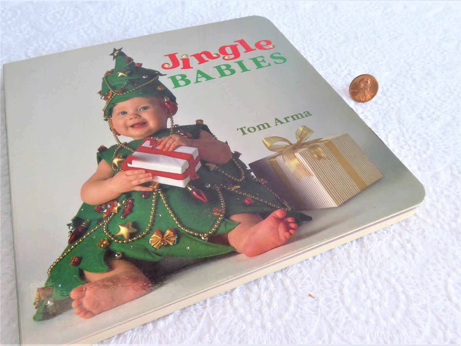 Book Christmas Babies Jingle Babies by Tom Arma - 1996 Board Book with Adorable Baby Photos & Holiday Humor - Perfect for Christmas Gifts, Baby Showers & Family Storytime