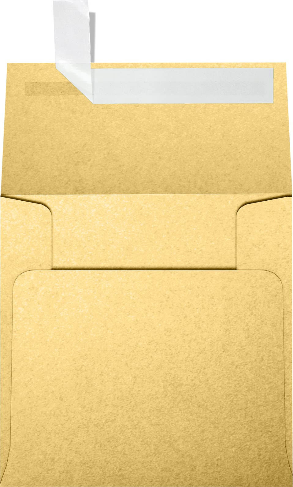 LUXPaper Premium Square Invitation Envelopes 4x4 Inches - Gold Metallic Peel & Seal - 80lb Text Weight - Pack of 500 - Perfect for Wedding Invitations, Greeting Cards, Party Favors and Business Correspondence