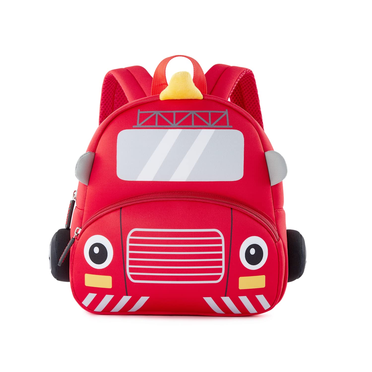 Toddler Neoprene Backpack for Kids - Fire Engine Design for Preschool & School Use