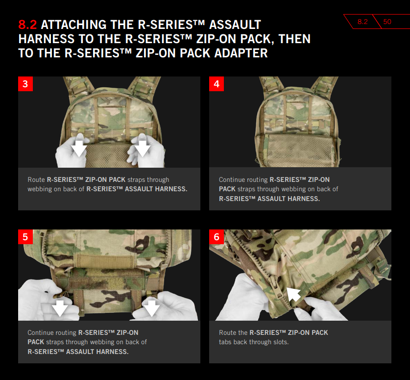 Crye Precision R Series Zip On Pack - Tactical Backpack for Military & Outdoor Use | Durable MOLLE-Compatible Gear for Hiking, Camping & Airsoft