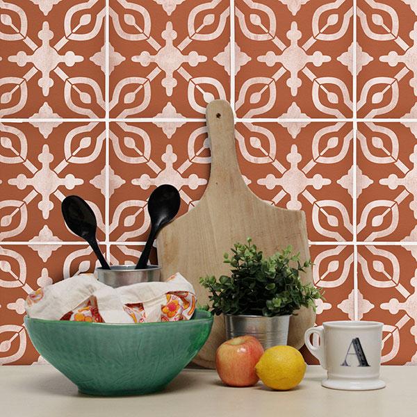 Petra Tile Stencil - Reusable DIY Floor & Wall Stencil for Creative Home Decor - Perfect for Bathroom, Kitchen Backsplash, and Patio Design