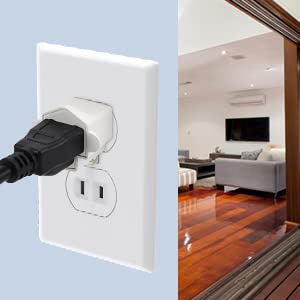 3-Prong to 2-Prong Grounding Adapter Outlet Converter - 6 Pack Heavy Duty Polarized Plug Adapter with Fireproof Material (392℉ Resistant) - Safe for Home, Office & Travel Use - Perfect for Laptops, TVs & Appliances in US Households