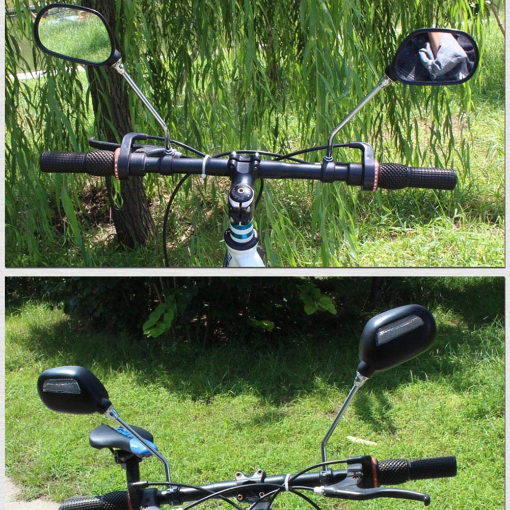 360° Rotating Rear View Bike Mirror - Adjustable Handlebar Safety Mirror for Mountain & Road Cycling - Perfect for Commuting, Touring & Off-Road Adventures