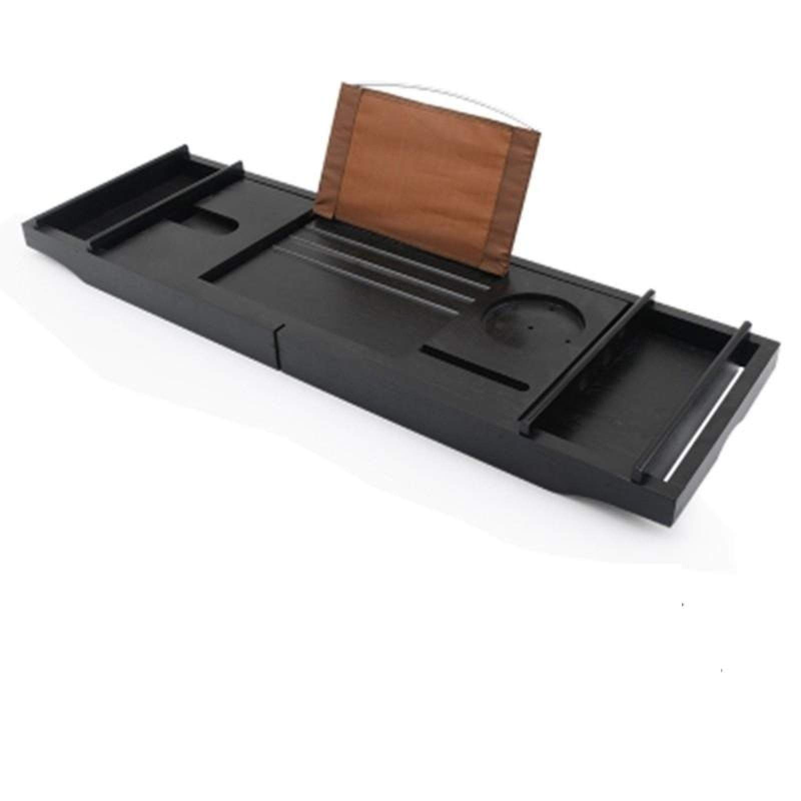 FQYYDD Bathtub Tray - Adjustable Wooden Bath Caddy with Book Holder, Wine Glass Slot & Phone Stand | Perfect for Relaxing Baths, Reading & Wine Time