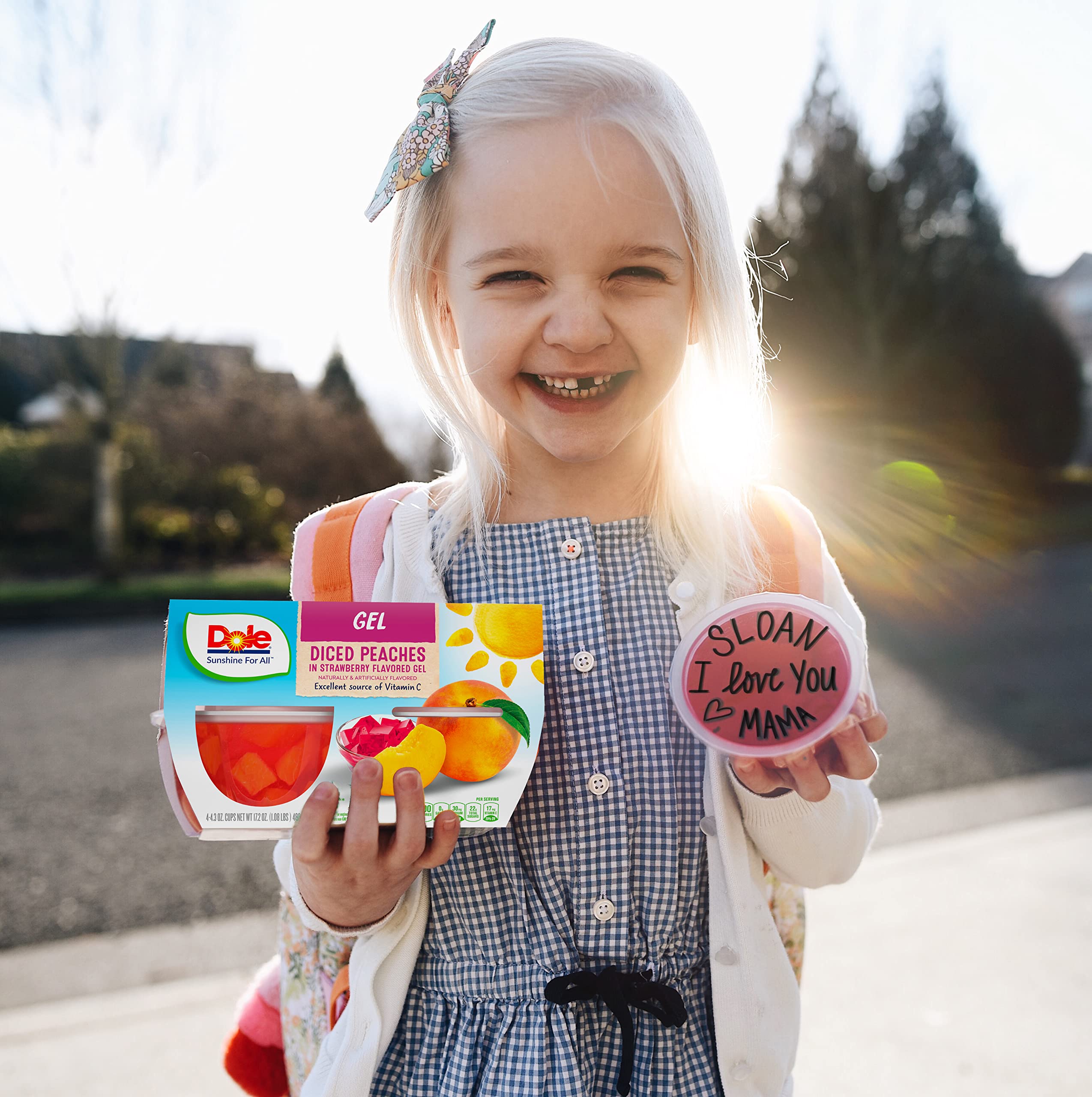 Dole Fruit Bowls Peaches in Strawberry Flavored Gel Snacks, 4.3oz (36 Cups) - Gluten Free, Dairy Free, Healthy Bulk Snacks for Kids & Adults - Perfect for School Lunches, Office Snacks & On-the-Go Treats