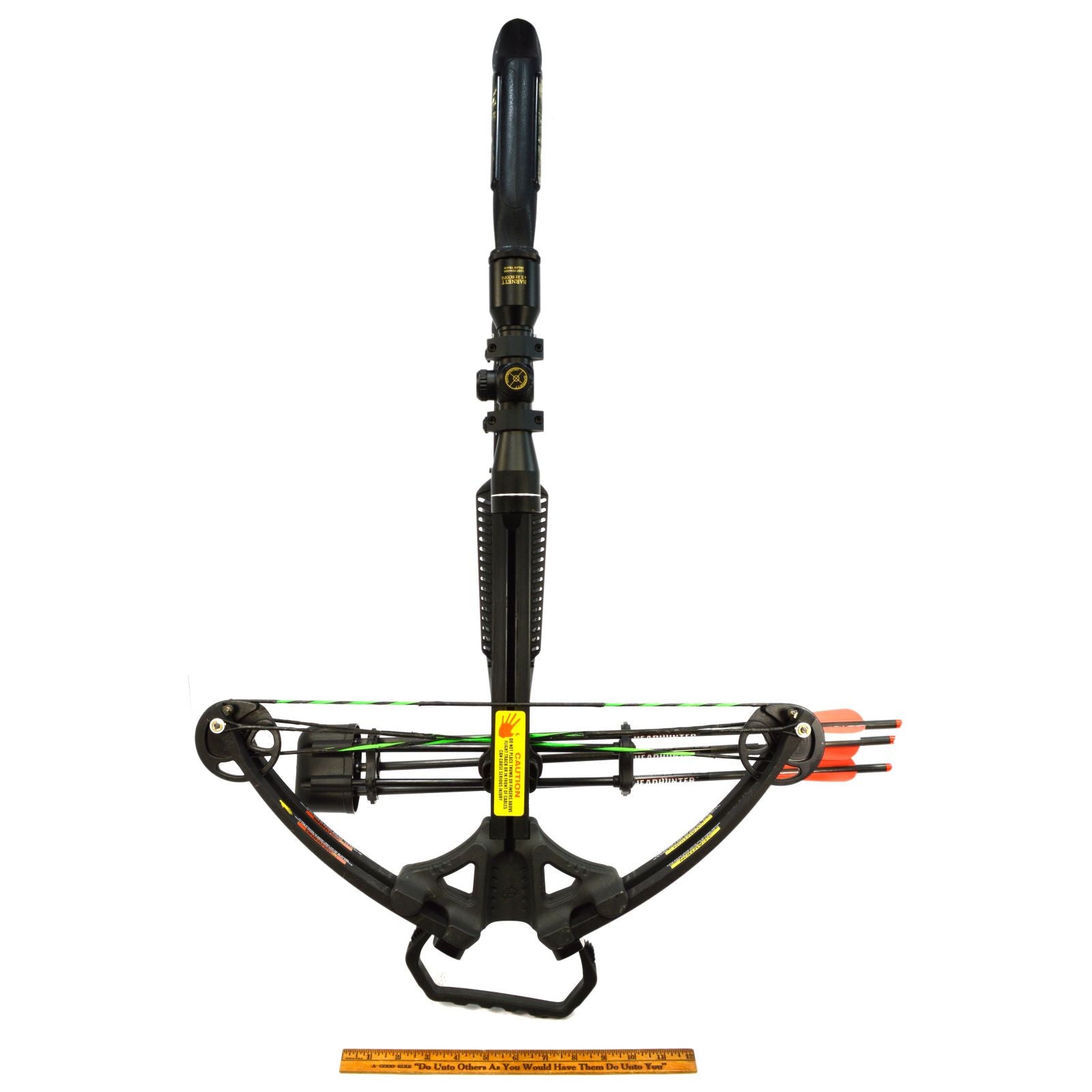 Barnett Game Crusher Crossbow with 3 Headhunter Arrows & 4x32 Scope - High Power Hunting Crossbow for Deer & Big Game - Perfect for Outdoor Hunting & Target Practice
